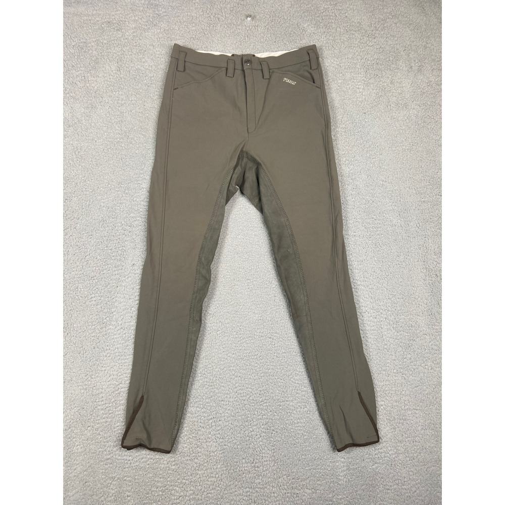 Pikeur Equestrian Full Seat Riding Breeches Taupe Brown Mens 29x24